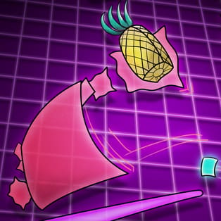 Big NEON Tower Tiny Square Cover